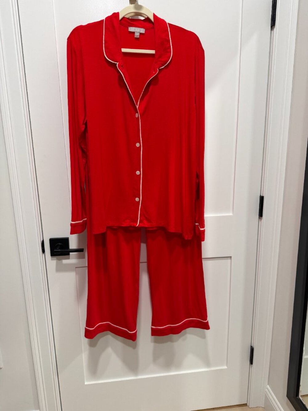 J Crew Dreamy Cotton Blend Pajama Pant Set